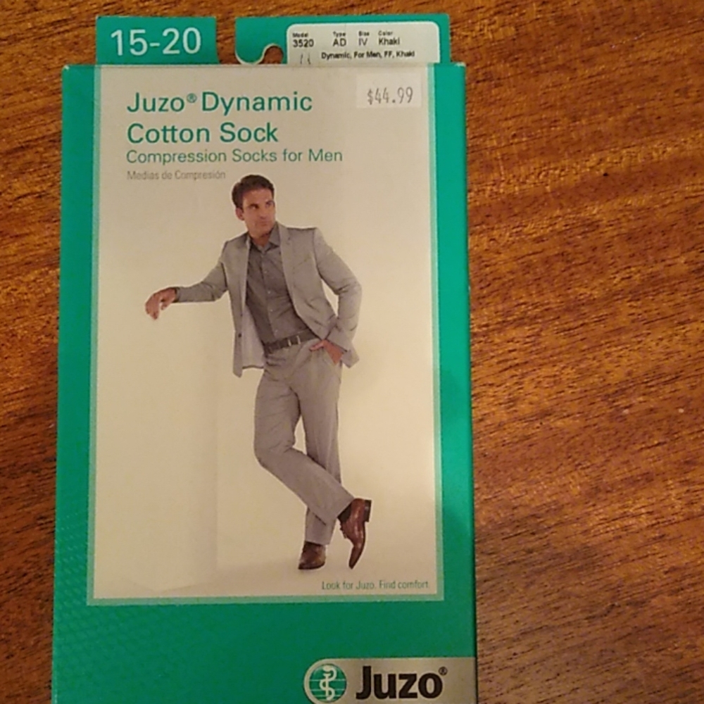 Juzo Dynamic Cotton Sock size 15-20 NWT